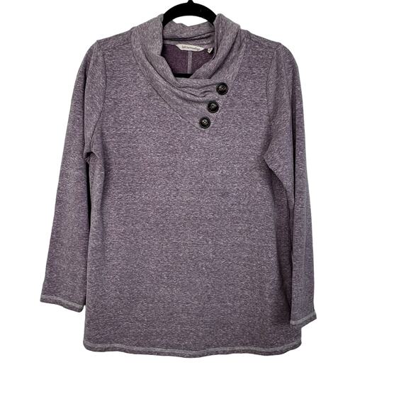 Soft Surroundings Brinley Cowl Neck Knit Pull Over Purple Size Medium Petite - Picture 1 of 9